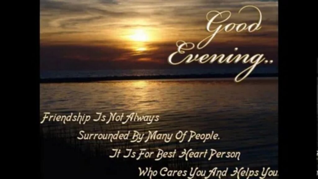Good Evening Message to My Friend