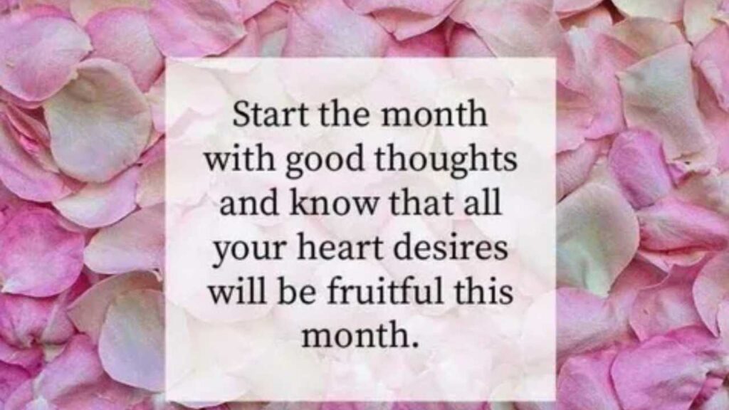 Happy New Month Message to My Love and Family
